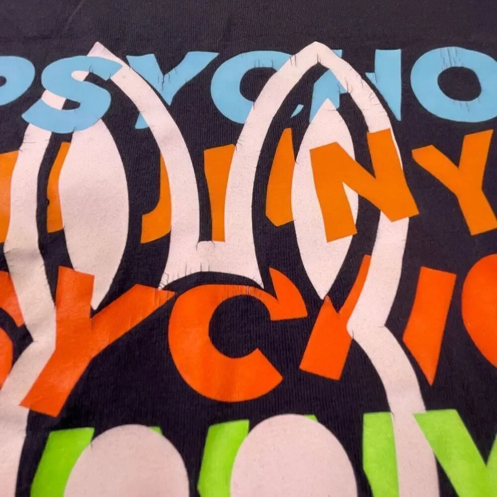 Psycho Bunny Blue Mercer Bunny Graphic Pima Cotton Crewneck T-Shirt Size 6